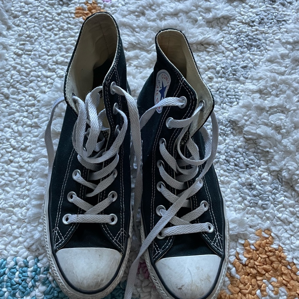 Converse Black and White High-Tops
